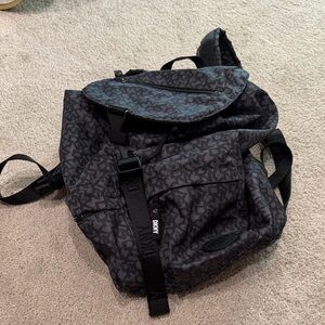 DKNY Charcoal Patterned Men's Backpack